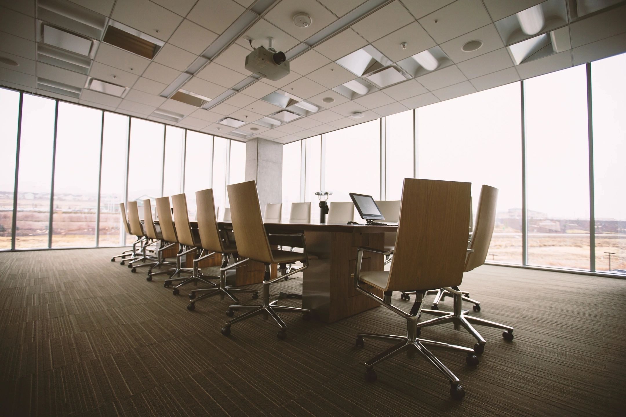 Modern conference room representing Business Strategy Consulting